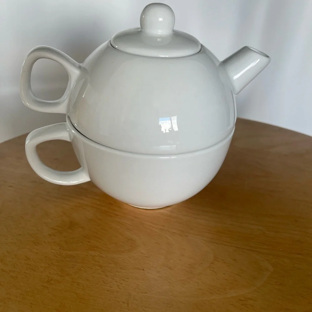 Lipton Teabar Tea Set Pot Cup Lid Rare Ceramic - Picture 4 of 9